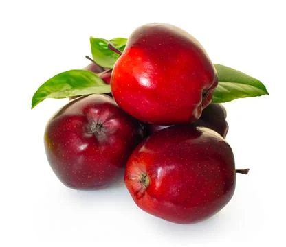Red apples fruit Stock Photos