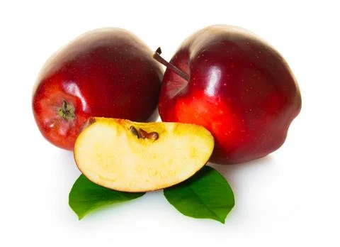 Red apples fruit Stock Photos