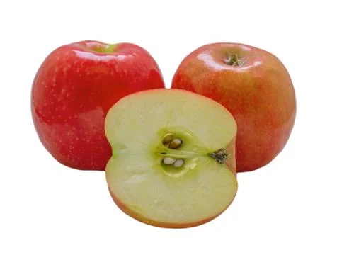 Red apples  isolated . Stock Photos