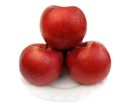 Red apples, isolated Stock Photos