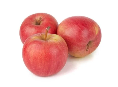 Red apples isolated Stock Photos