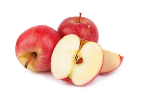 Red apples isolated Stock-Fotos