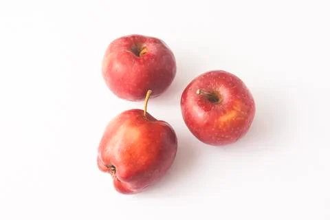 Red apples isolated Stock Photos
