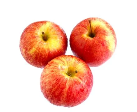 Red apples isolated on white background Stockfoto's