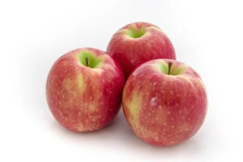 Red apples isolated on white background Stock Photos