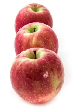 Red apples isolated on white background Stock Photos