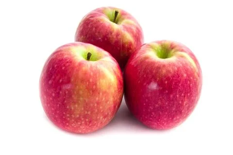 Red apples isolated on white background Stock Photos