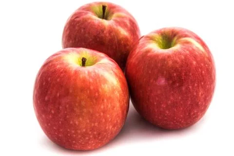 Red apples isolated on white background Stock Photos