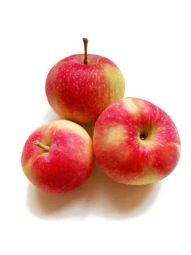 Red apples isolated on white background Stock Photos