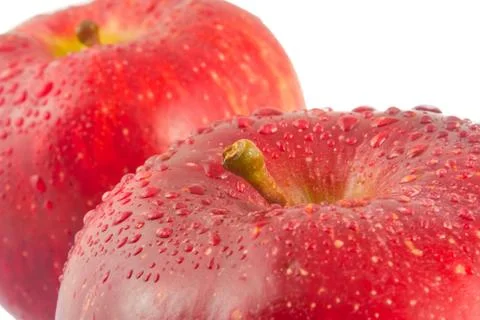 Red apples, macro Stock Photos
