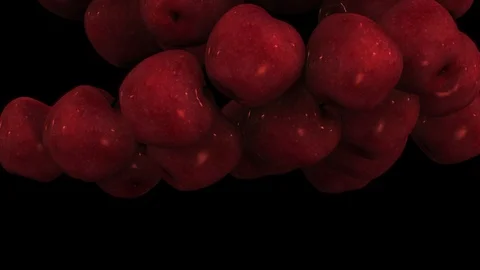 Red Apples Transition Stock Footage 100553473