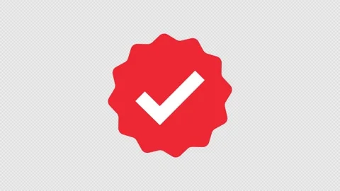 Red Approved Badge with Check Mark – Clean Verification Icon Animation 스톡 동영상 340769912