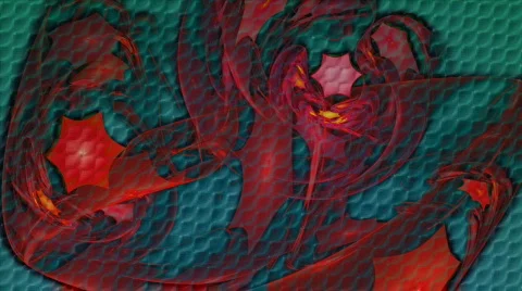 Red on aqua blue motion background d2782 Stock Footage 689454