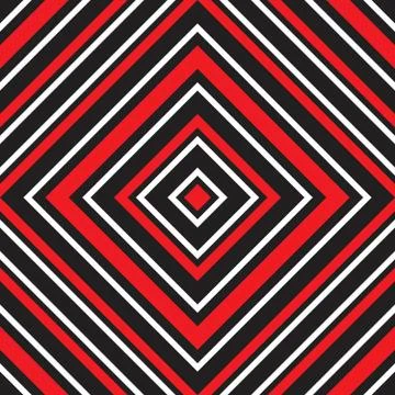 Red Argyle Diagonal Stripes seamless pattern background - Stock Illustration