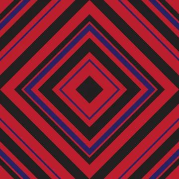 Red Argyle Diagonal Stripes seamless pattern background Illustrazione stock