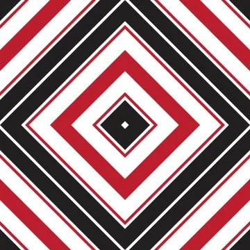 Red Argyle Diagonal Stripes seamless pattern background Stock Illustration