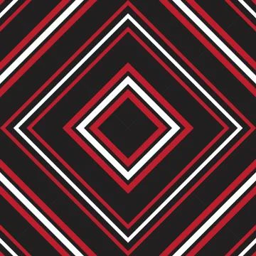 Red Argyle Diagonal Stripes seamless pattern background Illustrazione stock