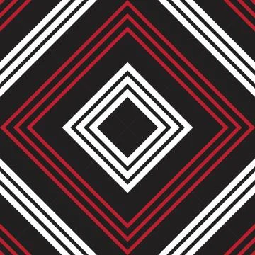 Red Argyle Diagonal Stripes seamless pattern background Stock Illustration