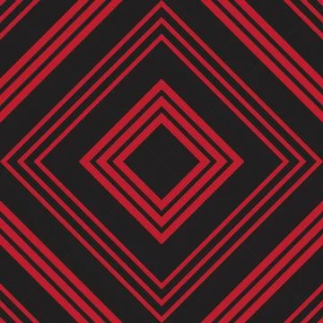 Red Argyle Diagonal Stripes seamless pattern background Stock Illustration