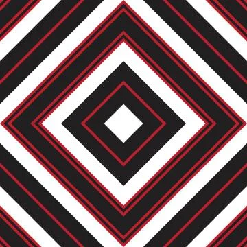 Red Argyle Diagonal Stripes seamless pattern background Stock Illustration