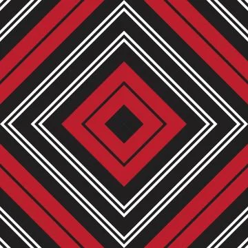 Red Argyle Diagonal Stripes seamless pattern background Stock Illustration
