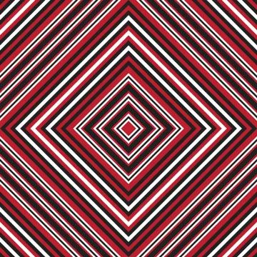 Red Argyle Diagonal Stripes seamless pattern background Stock Illustration
