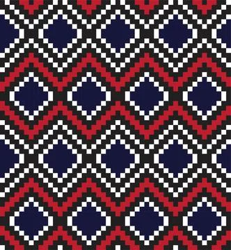 Red Argyle Seamless Pattern Background Illustrazione stock