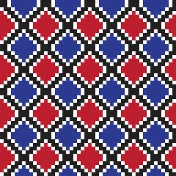 Red Argyle Seamless Pattern Background Illustrazione stock