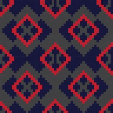 Red Argyle Seamless Pattern Background Illustrazione stock