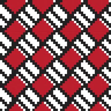Red Argyle Seamless Pattern Background Illustrazione stock