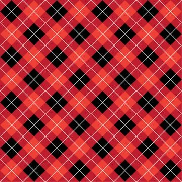 Red Argyle Seamless Pattern Stock Illustration