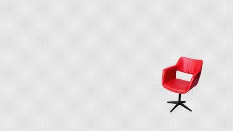 Red armchair Stock Footage 211437400