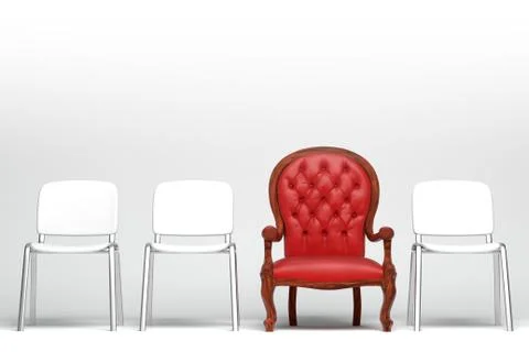 The red armchair Stock Illustration