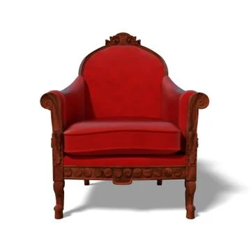 Red armchair Stock Illustration