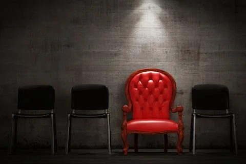 The red armchair Stock Illustration