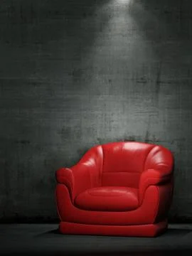 The red armchair Stock Illustration