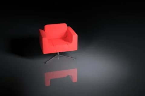 Red armchair Ilustração Stock