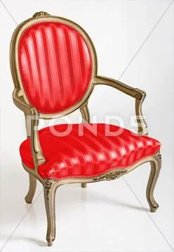 Red armchair Stock Photos