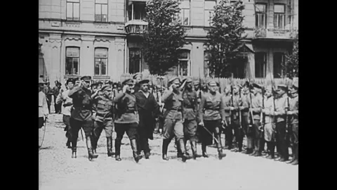The Red Army in 1918 Stock Footage 244401071