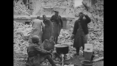 The Red Army in Berlin. 1945 Stock-Footage 244474701