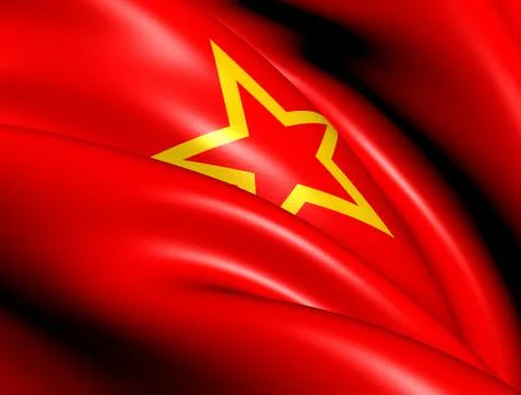 Red army flag Stock Illustration
