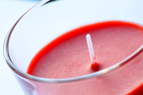 Red aromatic candles Stock Photos