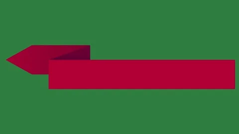 Red arrow on box it isolated on green screen background 스톡 동영상 336969324