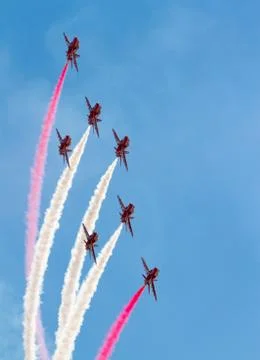 Red Arrow Display Team Stock Photos