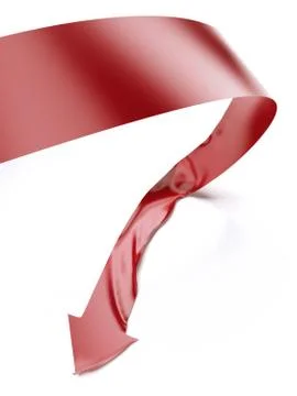Red arrow. Fail concept Иллюстрация
