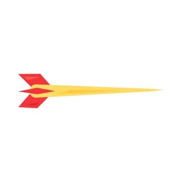 Red arrow flat illustration representing direction movement イラスト素材
