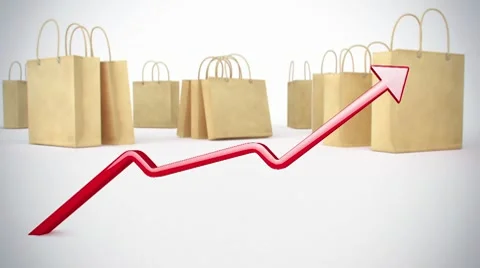 Red arrow up Stock Footage 10289745