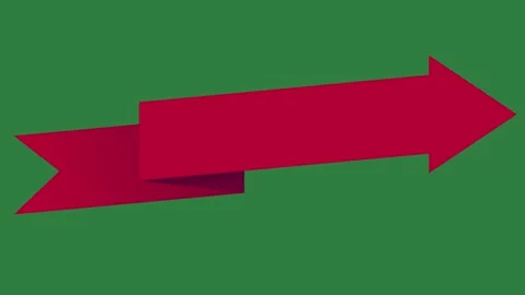 Red arrow Vídeo Stock 336969322