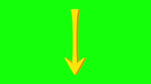 A red arrow icon on green background and screen with an pointing up green Stock Footage 346199915