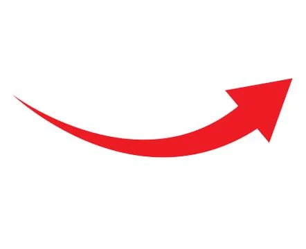 Red arrow icon on white background. flat style. arrow icon for your web site Stock Illustration